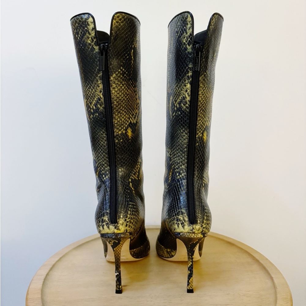Jimmy Choo Python Printed Leather Knee High Boot - image 8